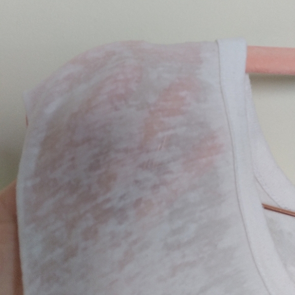 Chaser White Sleeveless Burnout Pyramid Tie Dye Graphic Tank Top Size Large - Picture 3 of 8